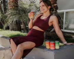 She promotes several brands including Local Roots Kombucha through different social media platforms.